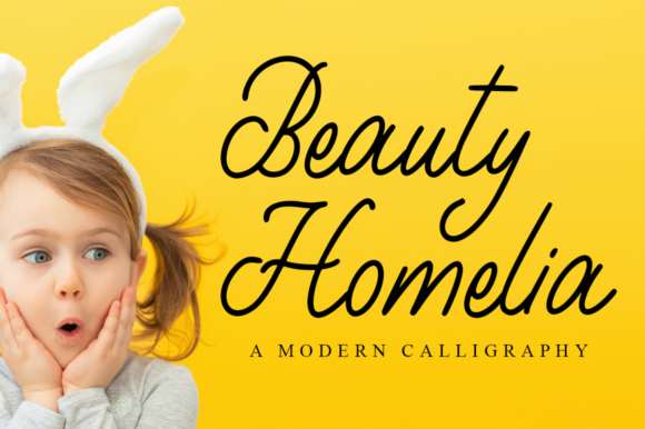 Beauty Homelia Font: A Script Typeface for Digital Branding