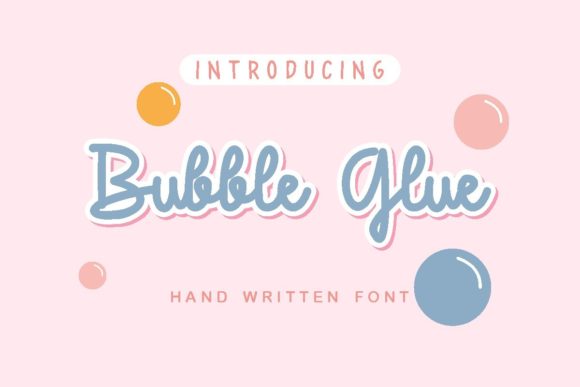 Bubble Glue Font: A Handwritten Typeface for Digital Branding