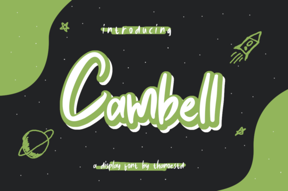 Cambell: A Cursive Handwritten Font for Crafters and Product Makers
