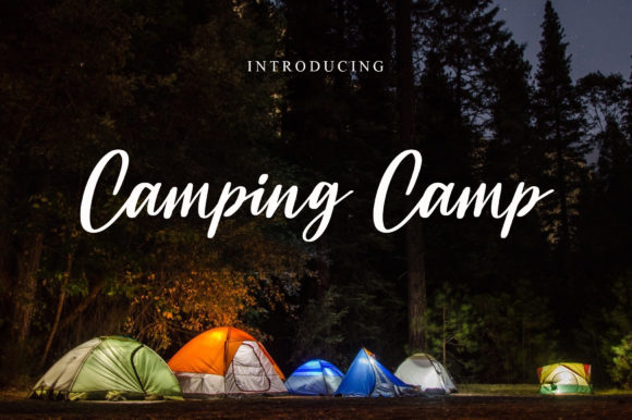 Camping Camp Font: A Handwritten Typeface for Real Campaigns