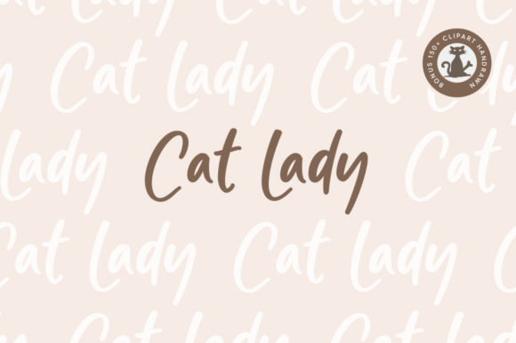 Cat Lady Font: A Cute Script for Crafters and Makers