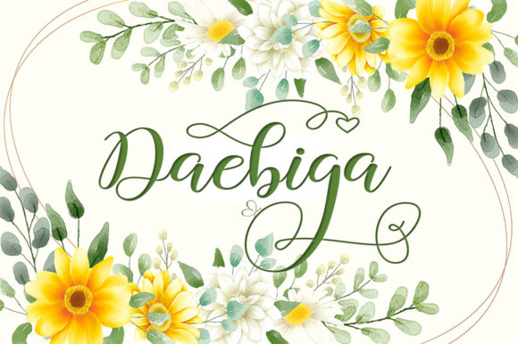 Daebiga Font Review: A Stylish Handwritten Typeface for Brand Design