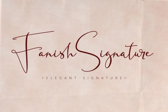 Fanish Signature: A Script Font for Handmade Product Creators