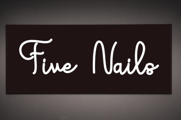 Five Nails Font: Handwritten Charm for Small Business Brands