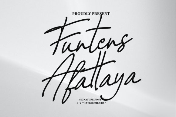 Funtens Afattaya Font: Elegant Script for Campaign Design