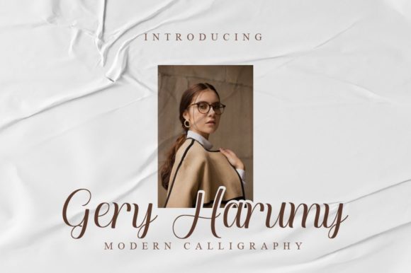 Gery Harumy: A Flowly Script Font That Elevates Small Business Branding
