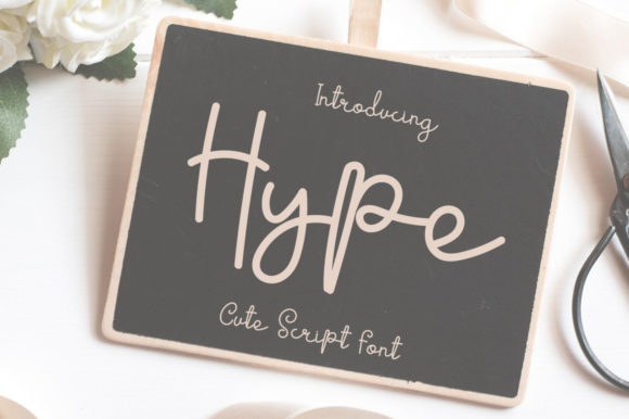 Hype Font: A Delicate Script for Handmade Products
