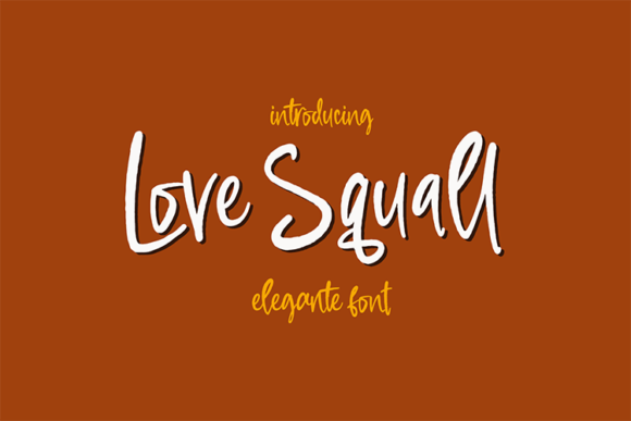 Love Squall: A Handwritten Font for Polished Branding