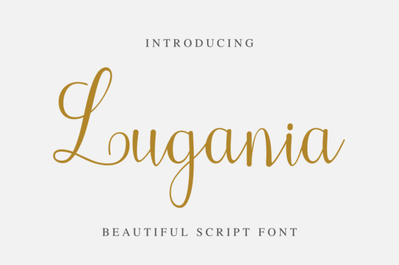 Lugania Script Font: A Craft-Friendly Typeface for Handmade Products