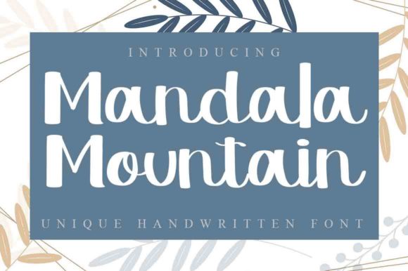 Mandala Mountain: A Handwritten Font That Brings Warmth to Editorial Design