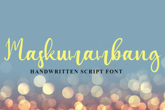 Maskumambang: A Handwritten Font That Makes Small Business Branding Feel Personal