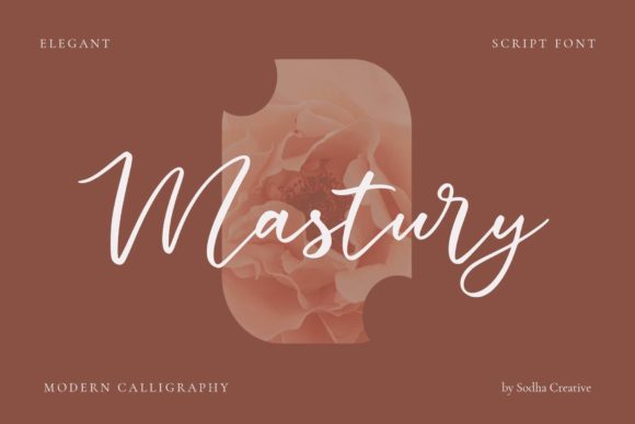 Mastury: A Script Font That Gives Your Brand Content an Elegant Edge