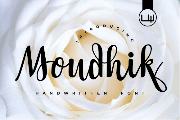Moudhik: A Whimsical Script Font for Crafters and Makers
