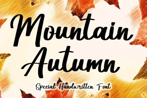 Mountain Autumn: A Handcrafted Script Typeface for Product Makers