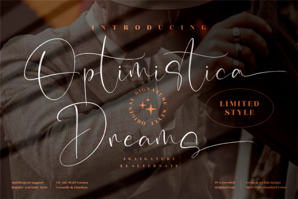 Optimistica Dreams: A Graceful Script Font for Handmade Sellers