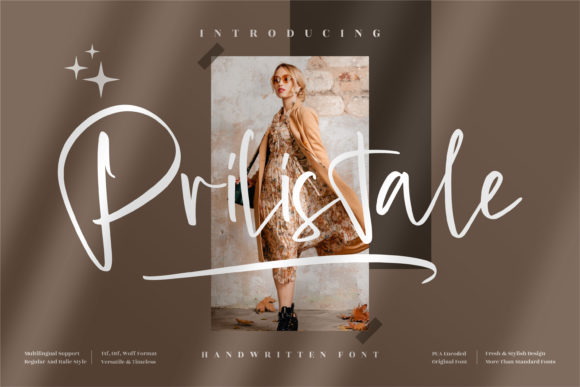 Prilistale: A Handwritten Font for Authentic Brand Design