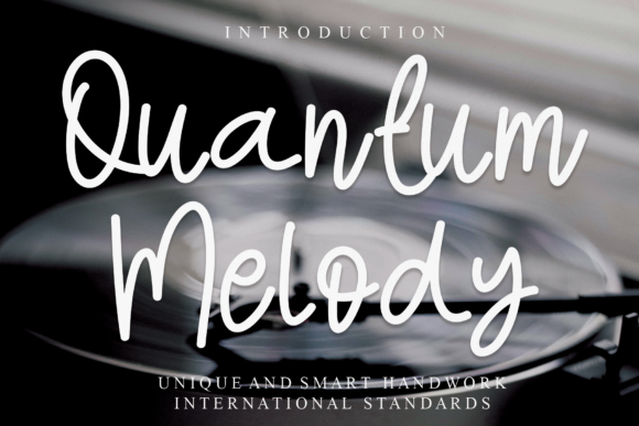 Quantum Melody: A Graceful Script Font for Handmade Product Design