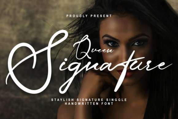 Queen Signature: A Handwritten Font That Elevates Small Business Branding