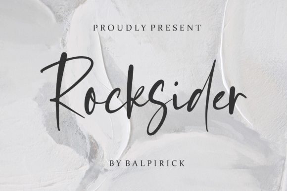 Rocksider: A Handwritten Font That Elevates Your Brand Identity