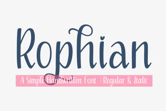 Rophian: A Script Font Review for Makers and Sellers