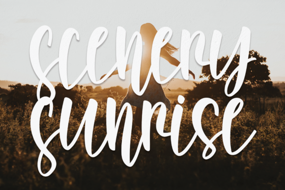 Scenery Sunrise: A Handwritten Font for Warm, Personal Branding