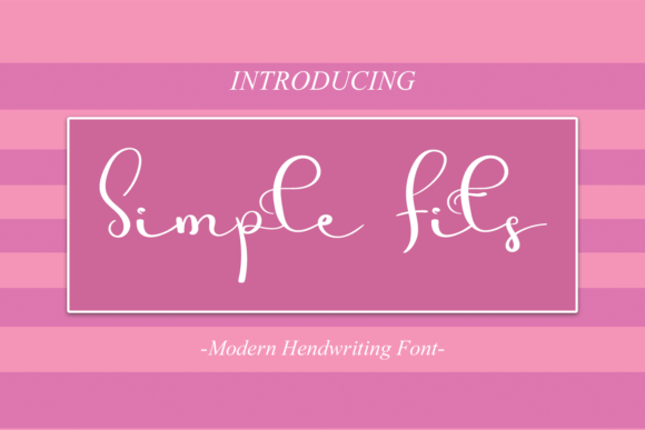 Simple Fits: A Graceful Script Font for Editorial Design