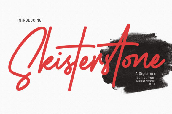 Skisterstones Signature: A Thin Script Font That Earns Its Place