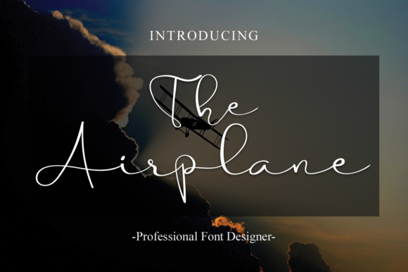 The Airplane: A Handwritten Font That Brings Elegance to Branding Projects