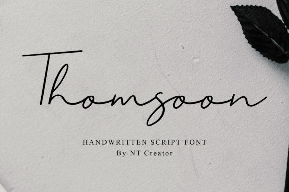 Thomsoon: A Flowing Handwritten Typeface for Editorial Design