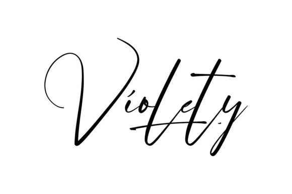 Violety: A Refined Script Typeface for Modern Editorial Design