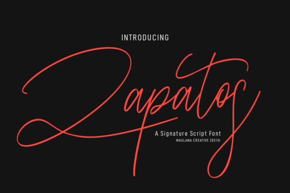 Zapatos font brings graceful elegance to small business branding